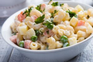 home-made macaroni salad