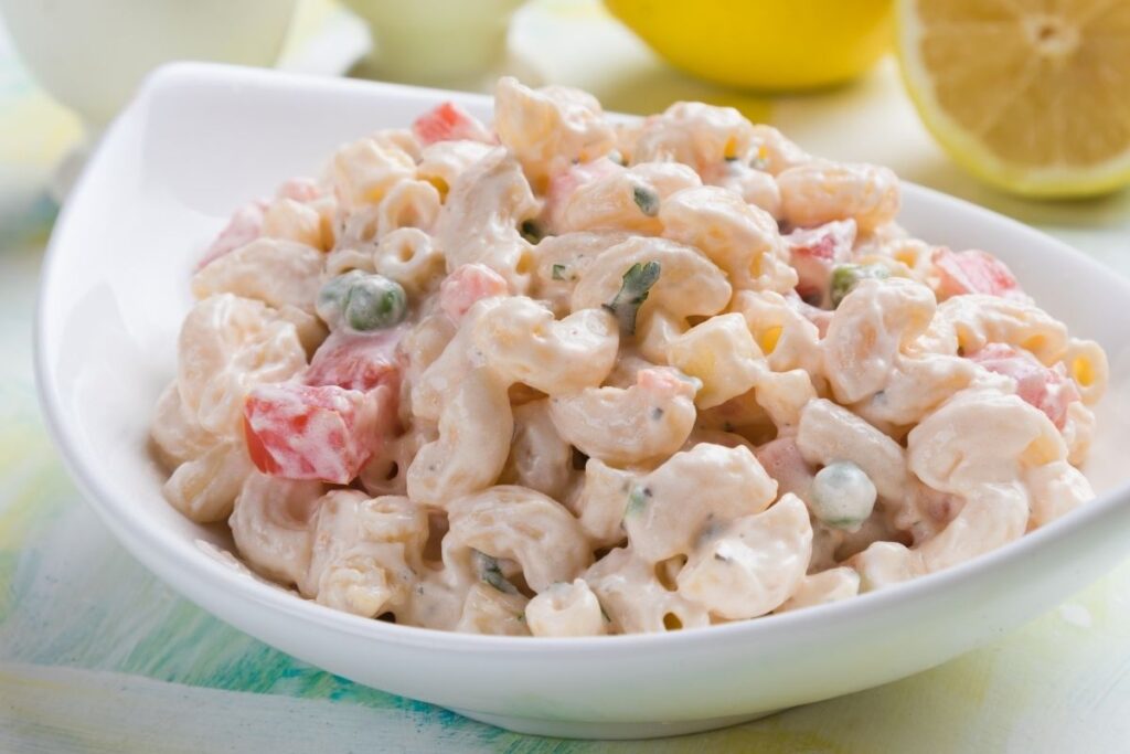 home-made macaroni salad